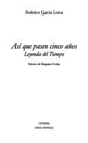Portada de Así que pasen cinco años