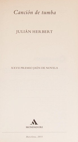 Portada de Canción de tumba