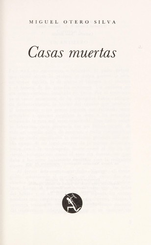 Portada de Casas Muertas