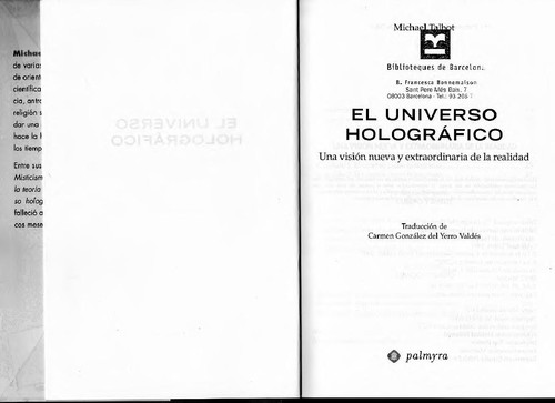 Portada de El universo holográfico