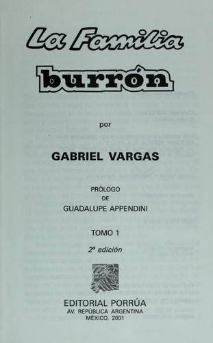 Portada de La familia Burrón 1