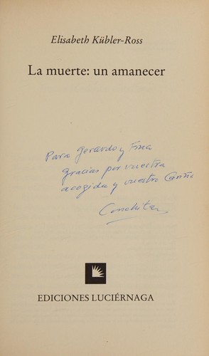 Portada de La muerte: un amanecer
