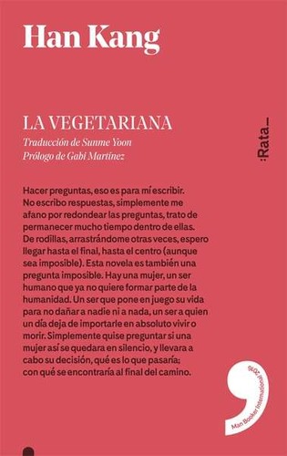 Portada de La Vegetariana