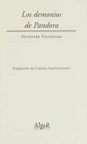 Portada de Los demonios de Pandora